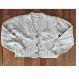 Eleven Six Fara Cardi, Baby Alpaca Blend, Ivory, XS/SM